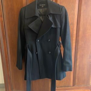 Via Spiga Black Dress Coat